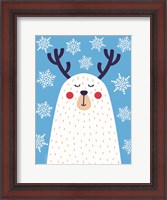 Framed Snowflake Reindeer