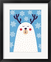Snowflake Reindeer Framed Print
