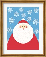 Framed Snowflake Santa Claus
