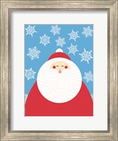 Framed Snowflake Santa Claus