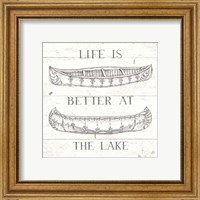 Framed 'Lake Sketches V' border=
