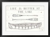 Lake Sketches II Framed Print