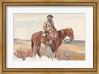 Framed Western Rider Warm