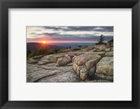 Framed Acadia National Park Sunset