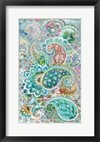 Framed Paisley Flowers