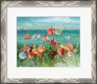 Framed Coastal Poppies