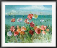 Framed Coastal Poppies