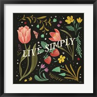 Spring Botanical VI Black Framed Print