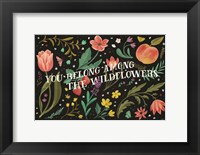 Framed Spring Botanical IV Black