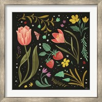 Framed Spring Botanical III Black