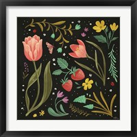 Framed 'Spring Botanical III Black' border=