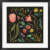 Framed Spring Botanical III Black