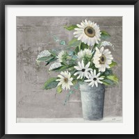 Late Summer Bouquet II Rustic Framed Print