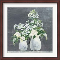 Framed Later Summer Bouquet III White Vase