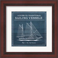 Framed 'Vintage Sailing Knots XI' border=