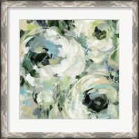 Framed Sage and Neutral Peonies II