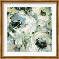 Framed Sage and Neutral Peonies II