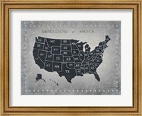 Framed Riveting USA Map