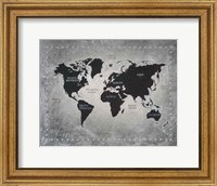 Framed Riveting World Map