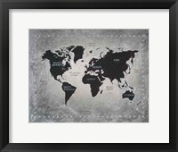 Framed Riveting World Map