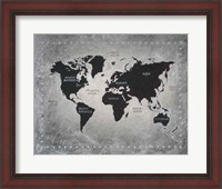 Framed Riveting World Map
