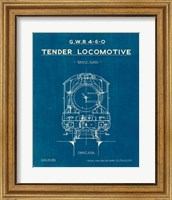 Framed 'Locomotive Blueprint II' border=