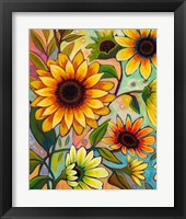 Framed Sunflower Power I