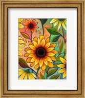 Framed Sunflower Power II