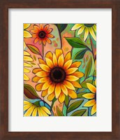 Framed Sunflower Power II