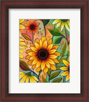 Framed Sunflower Power II