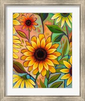 Framed Sunflower Power II