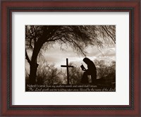 Framed Cowboy at the Cross (Naked I came from my mother's womb...)