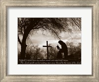 Framed Cowboy at the Cross (Naked I came from my mother's womb...)