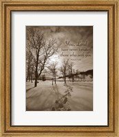 Framed First Snow (You, Lord have never forsaken...)