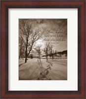 Framed First Snow (You, Lord have never forsaken...)