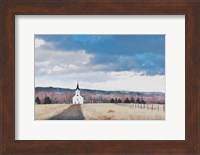Framed Little Church on the Prairie