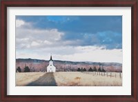 Framed Little Church on the Prairie