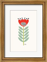 Framed Mid Mod Flower No. 2