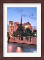 Framed Notre Dame at Dusk