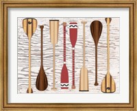 Framed Canoe, Paddles & Oar