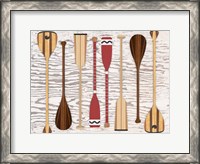 Framed Canoe, Paddles & Oar