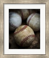 Framed Old Baseball