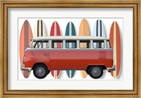 Framed Surfer Van