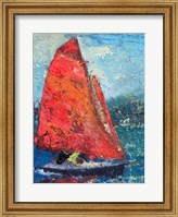 Framed Red Sail