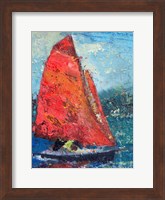 Framed Red Sail