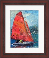 Framed Red Sail