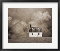 Framed Lone House in Brown