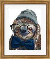 Framed Hipster Sloth