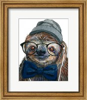 Framed Hipster Sloth