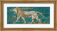 Framed Panel with Striding Lion, ca. 604-562 B.C.E.